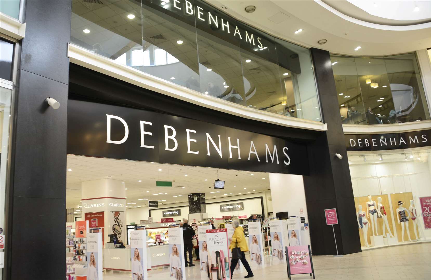 Debenhams announced it was closing its stores in Ashford, Canterbury and Folkestone