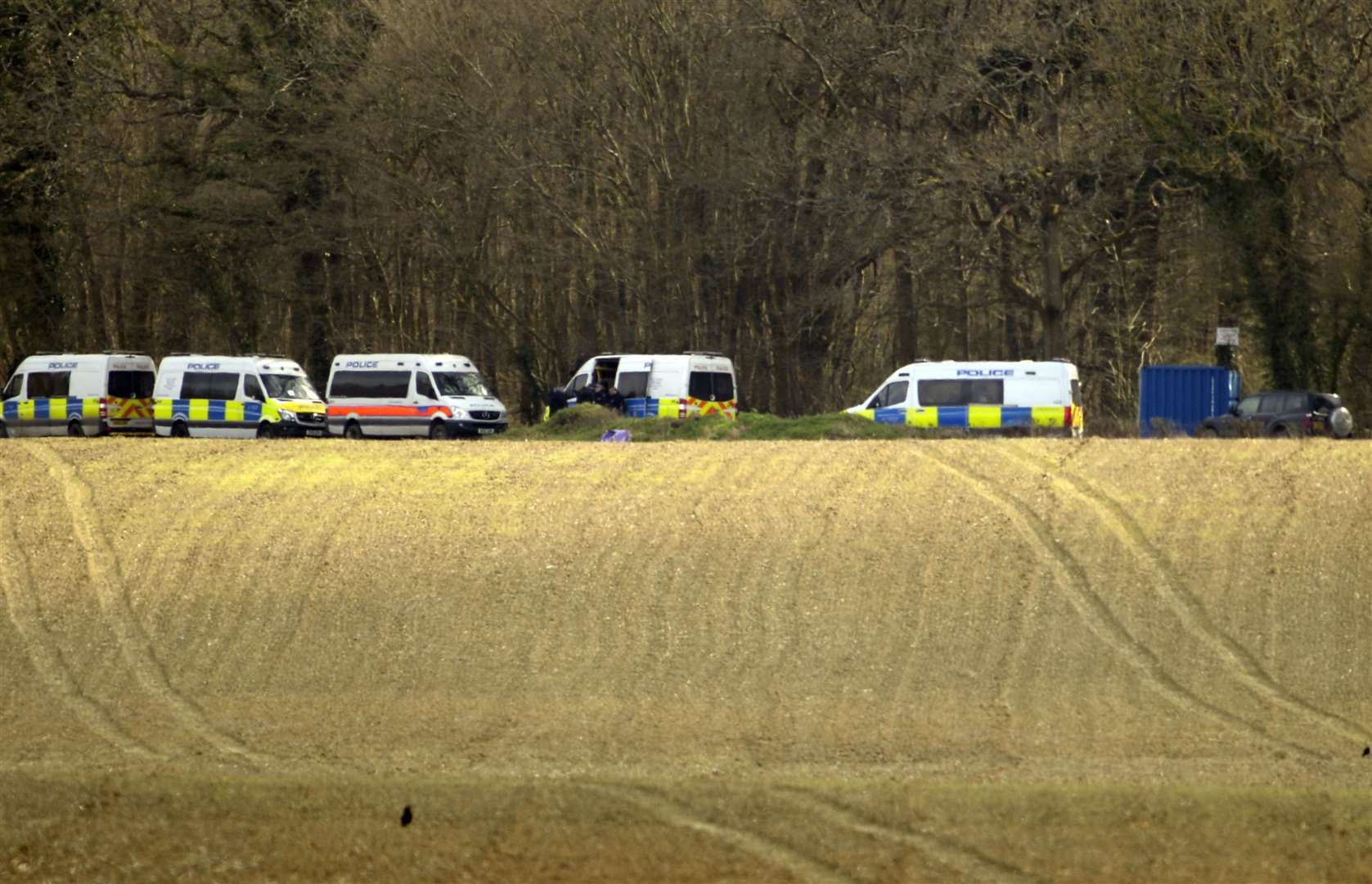 Sarah Everard's body was found in woodland off Fridd Lane last week. Picture: Barry Goodwin