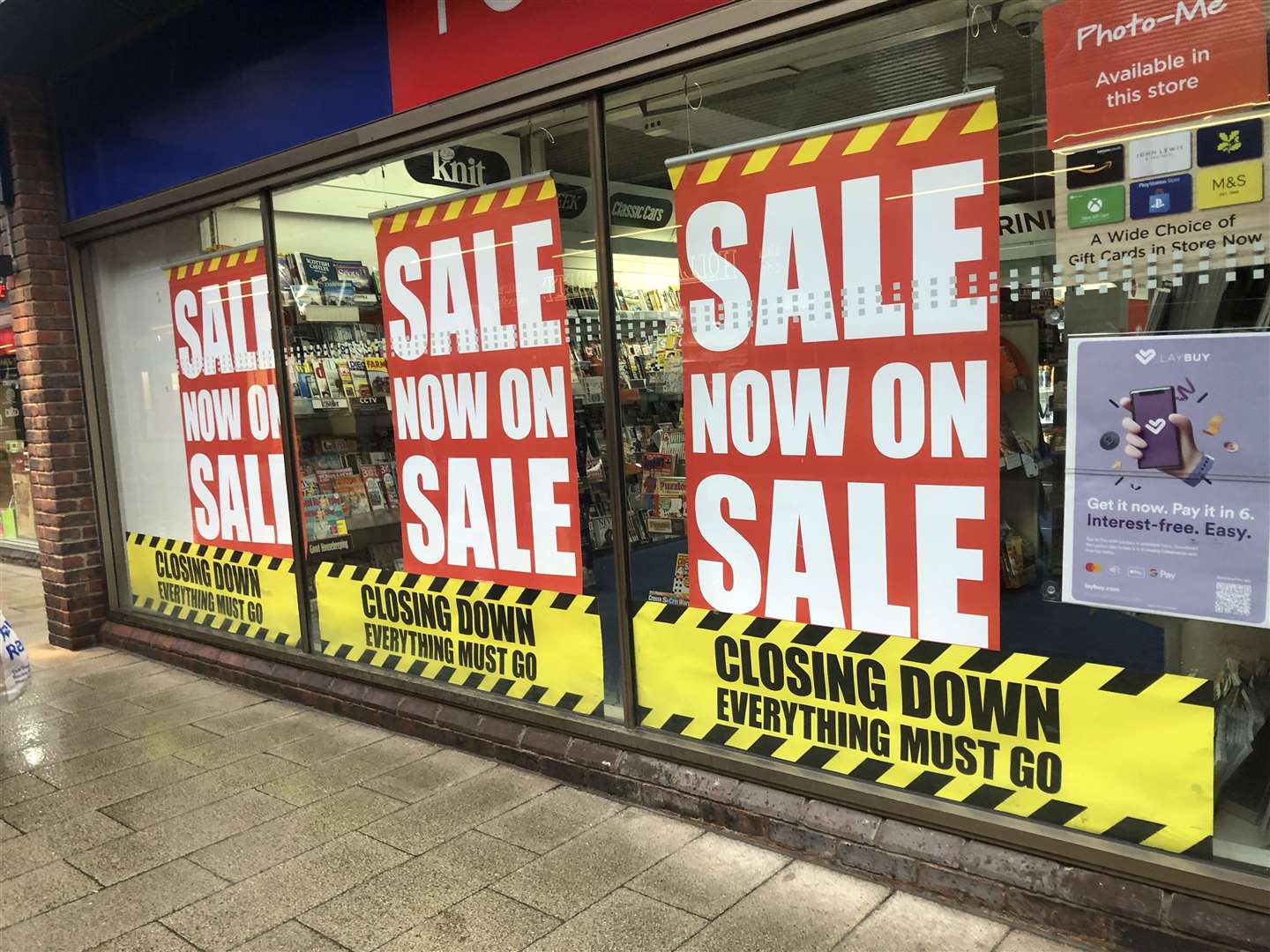 The store is holding a closing down sale ahead of their last day