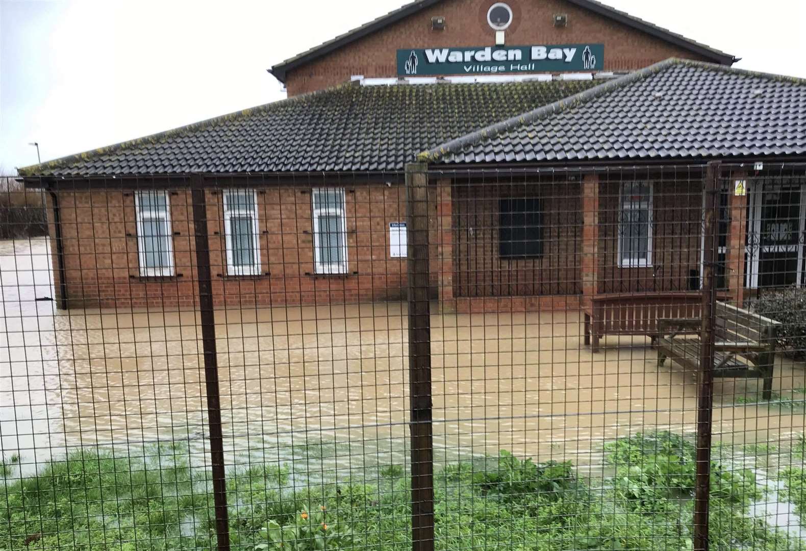 Warden Bay Village Hall has flooded. Picture: Danny Street