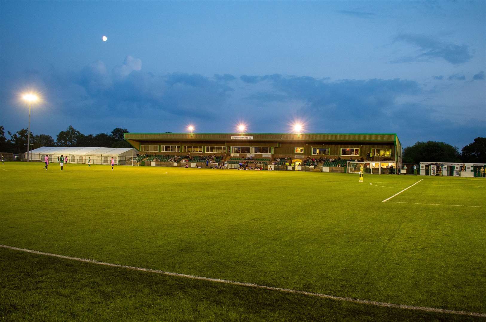 The 3G pitch at Homelands was cleared for action following a retest. Picture: Ian Scammell