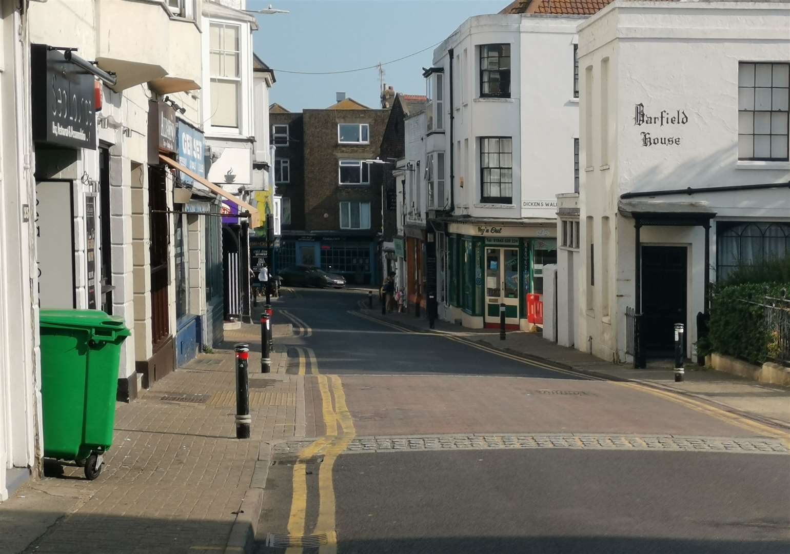 A man was stabbed in Albion Street, Broadstairs. Stock image
