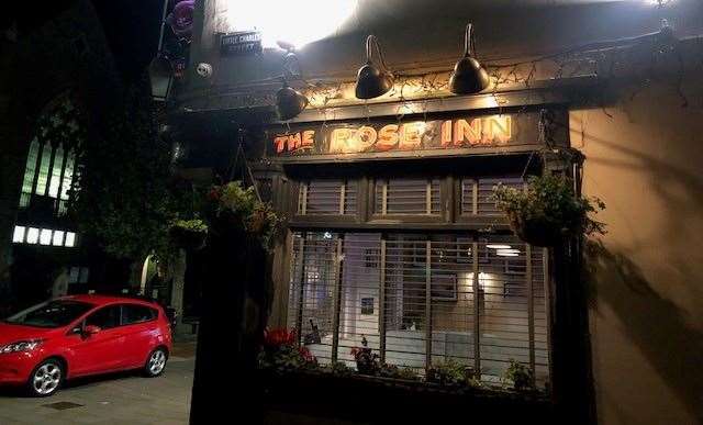 The Rose Inn is on the corner of Mortimer Street