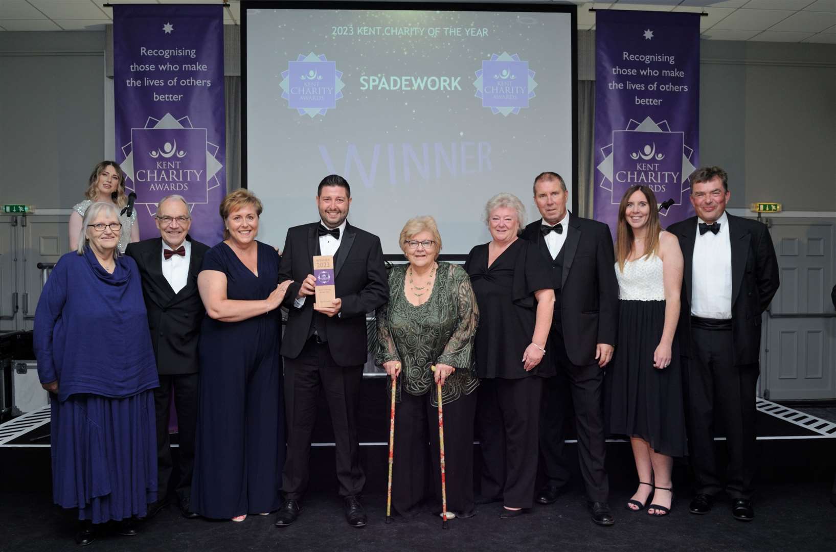 The organisation won Kent Charity of the Year at the 2023 awards. Picture: Simon Hildrew