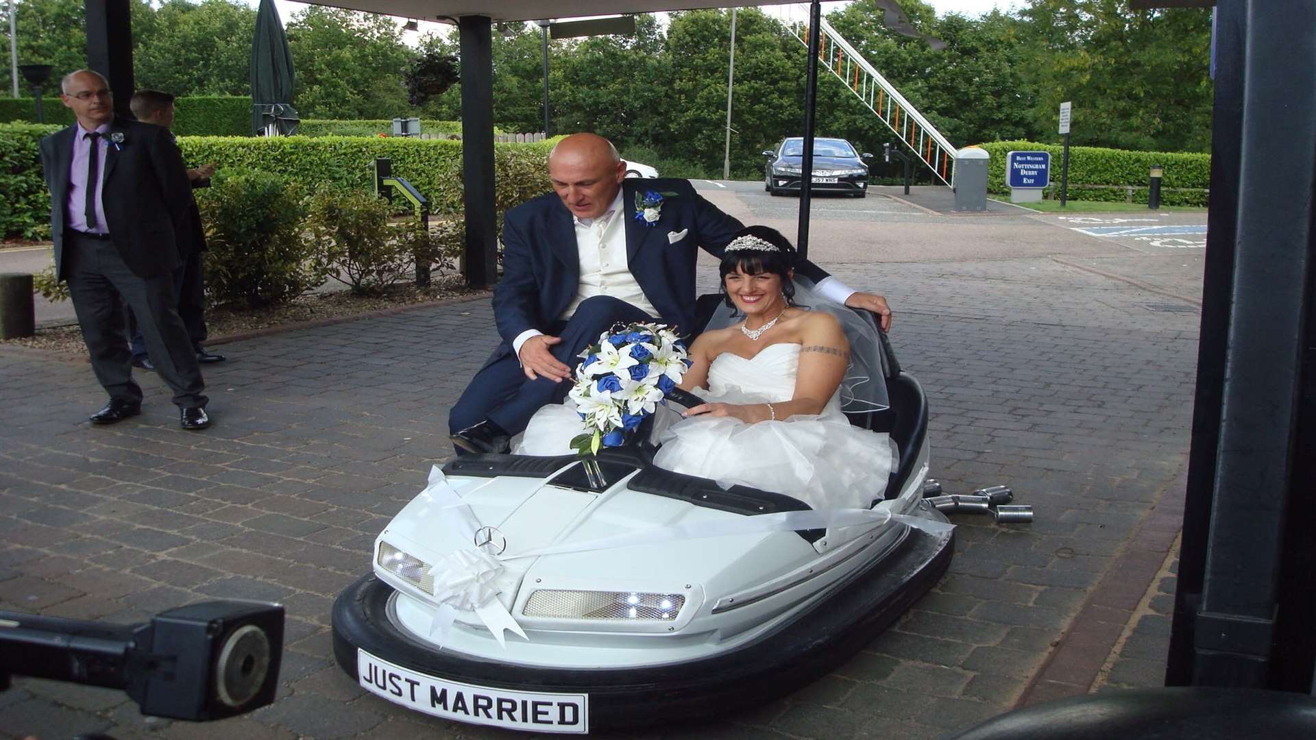 Ray and Jackie Naylor on their big day