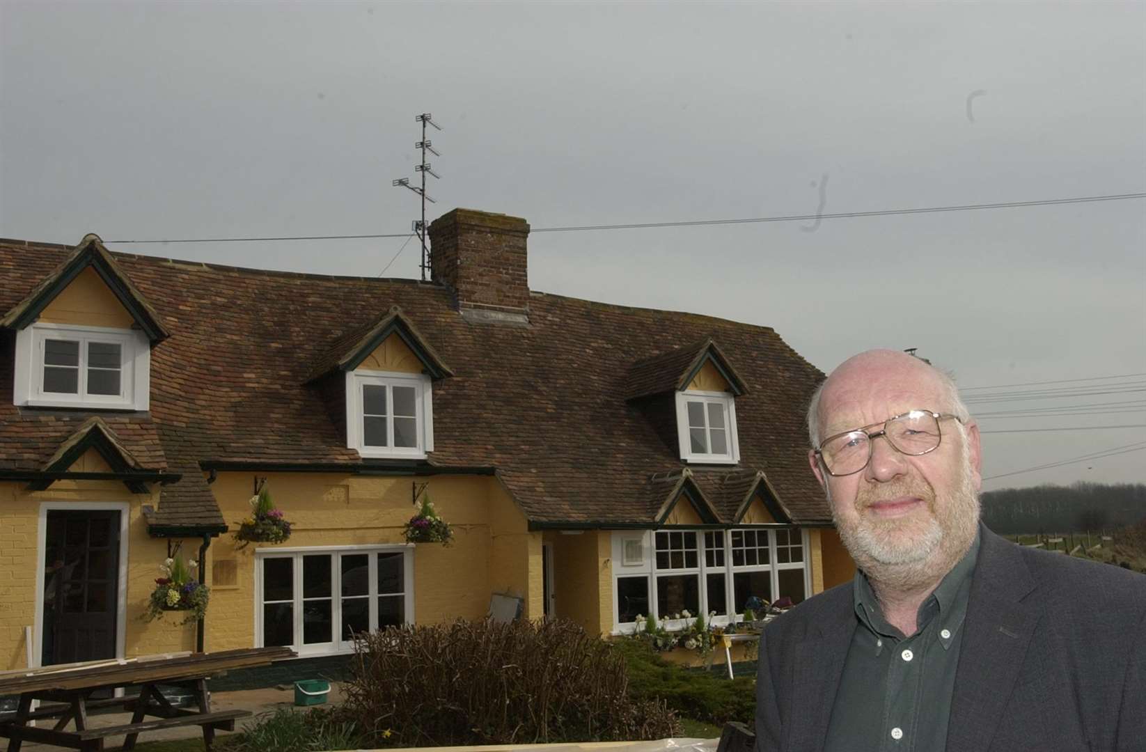 Bryan Davies when he was landlord of The Drum Inn at Stanford