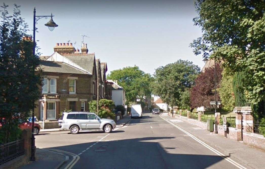 The incident happened in South Road, Faversham. Picture: Google Street View