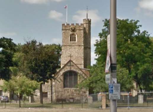 The bodies were found outside St Margaret's Church, Barking. Picture: Google.