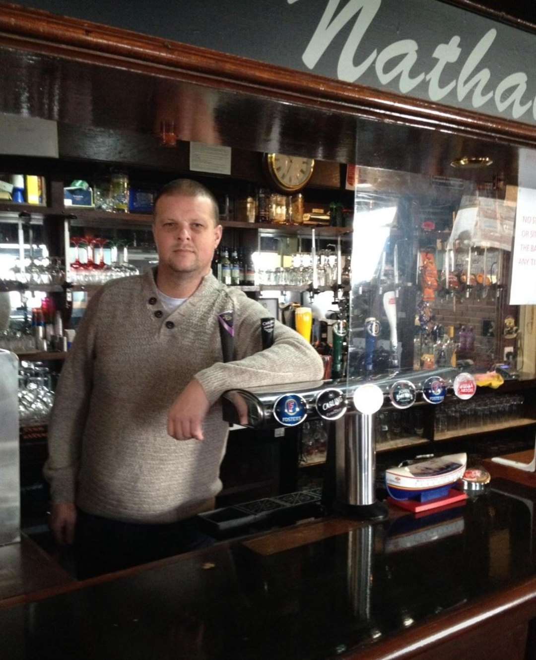 Nathan Morgan, landlord at The Sportsman in Strood, says technical problems issuing application forms to businesses for Covid-19 support grants is having a damaging effect