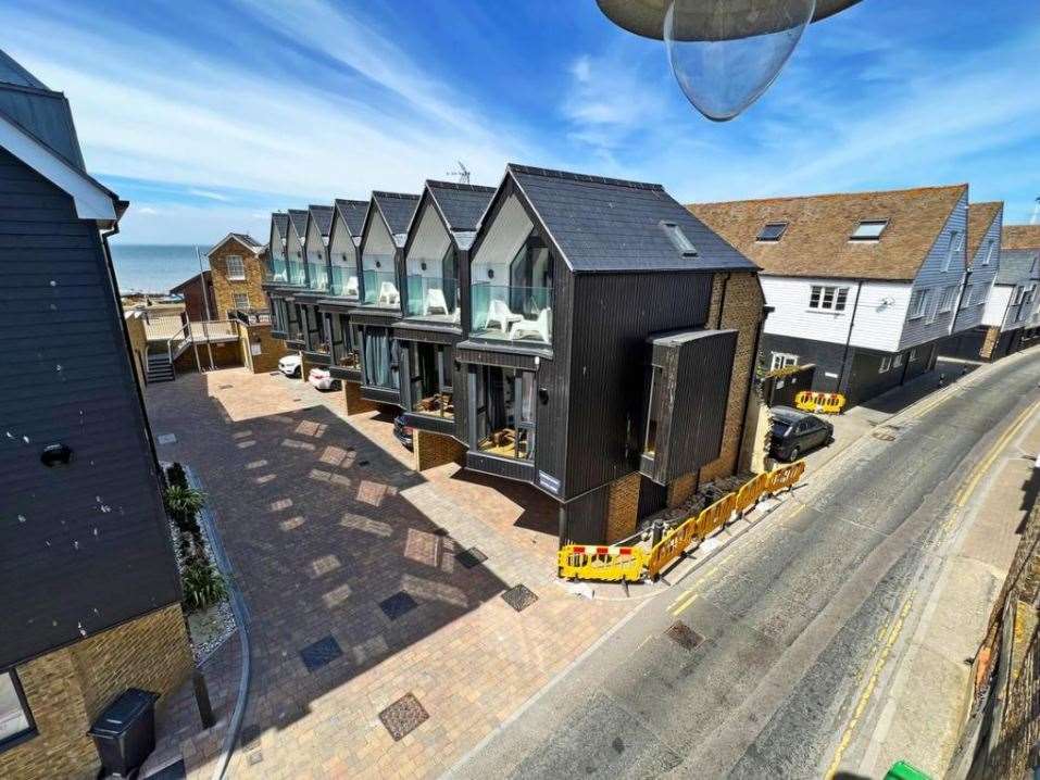 A £2.9 million price tag has been slapped on the row of Whitstable holiday lets. Picture: Christie & Co