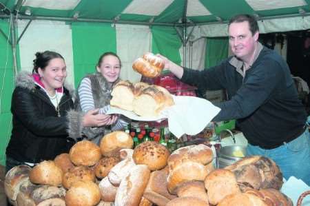 Ted Phillips with his display of bread at a previous Eurofair
