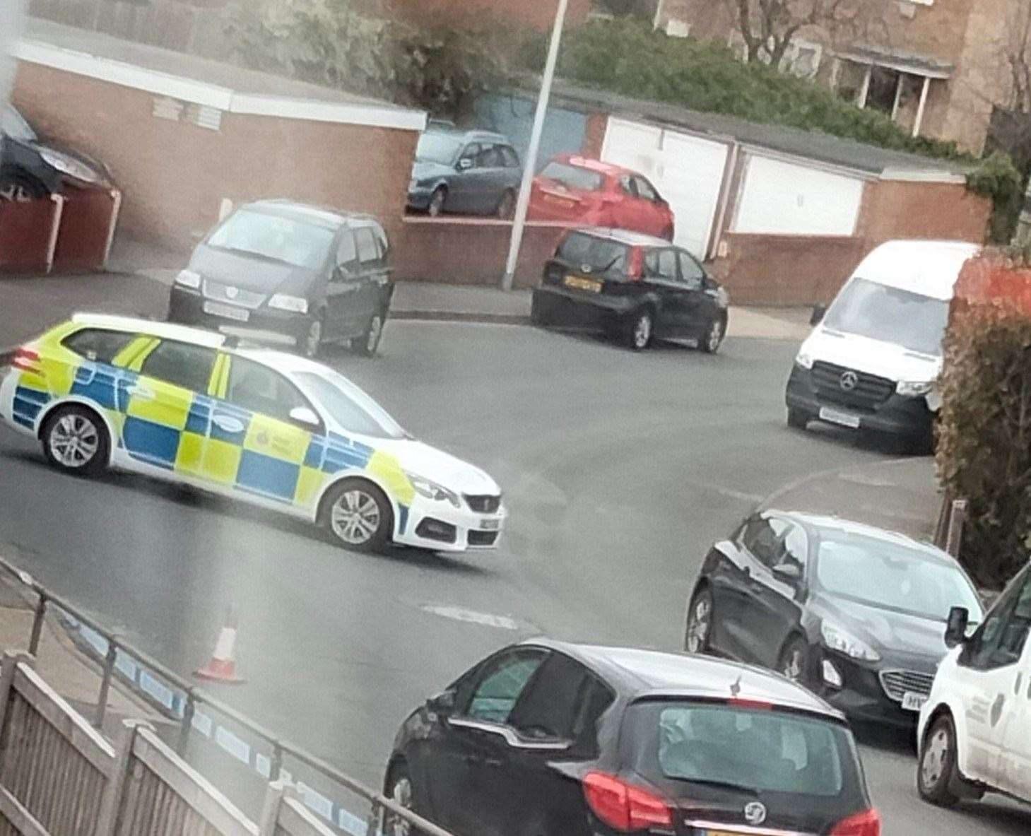 Police have cordoned off Kingfisher Drive, Walderslade