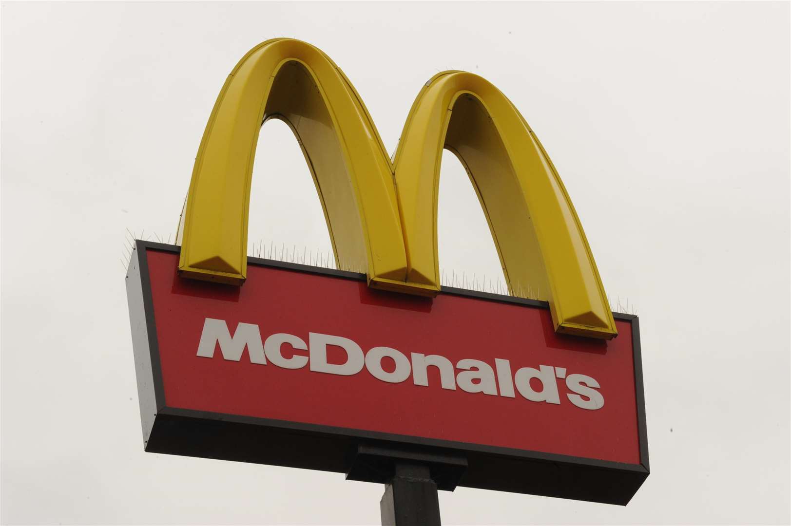 Armed police were called to the McDonald's