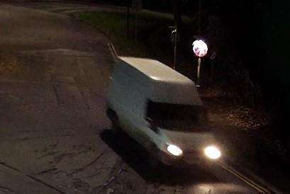 Suspects are believed to have fled the scene in a white van. Picture: Kent Police (7022871)