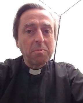 The vicar shared the videos on Facebook