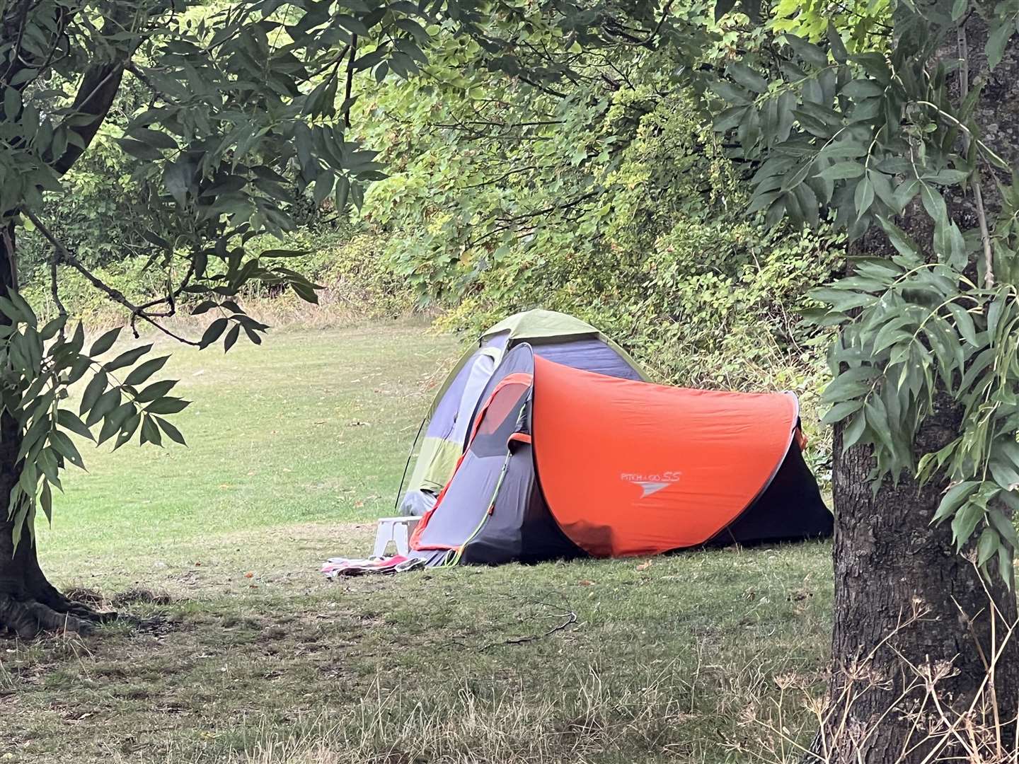 There are now three tents at a park in Rochester. Picture: Megan Carr