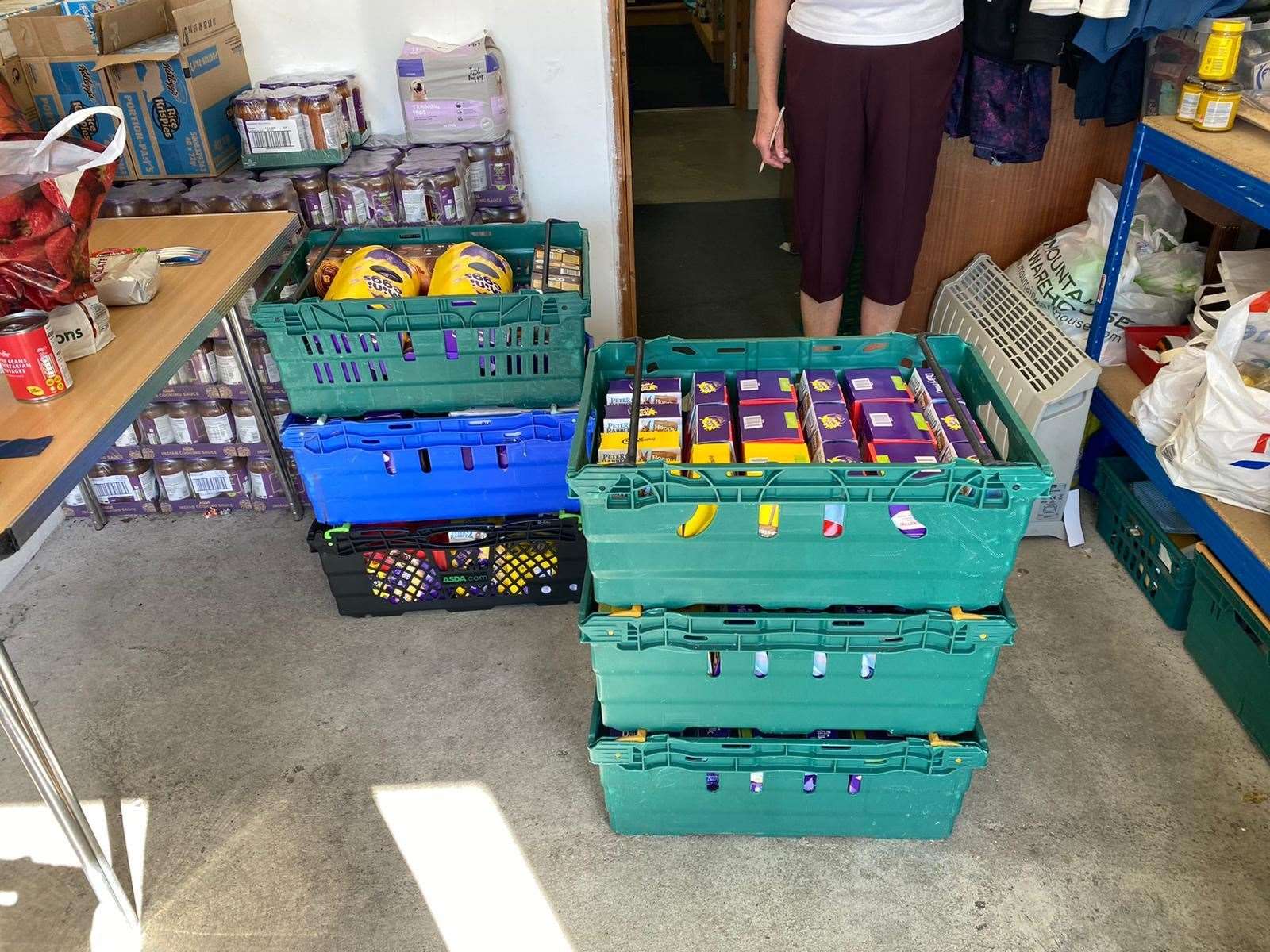 Kind donors like Priory Fields School gifted Easter eggs to Dover Foodbank at the beginning of the pandemic, and now volunteers are appealing for help for Christmas