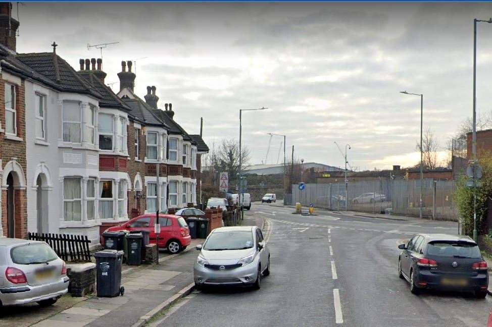 Police were called to a crash involving a motorcyclist and a car on Priory Road, Dartford. Photo: Google