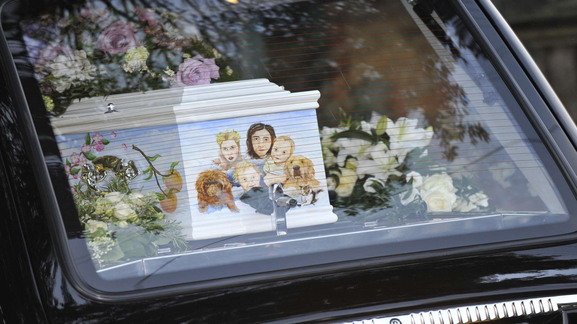 The funeral of Peaches Geldof took place at Davington Church in Faversham.