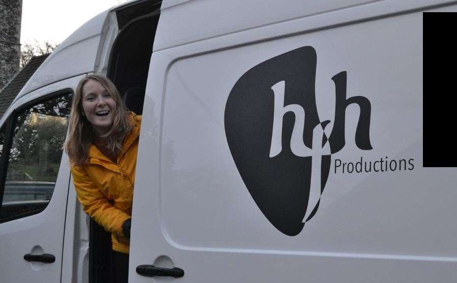 Hannah Farley-Hills and her work van