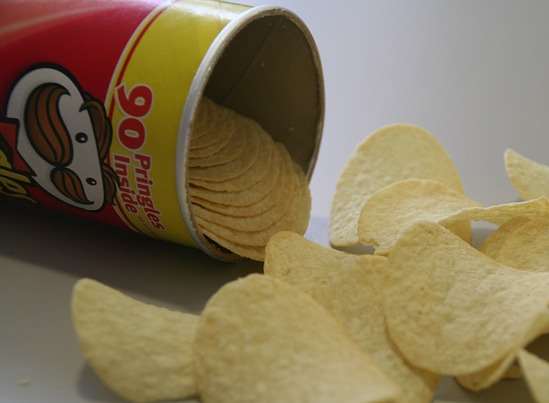 Pringles tube. Stock pic.
