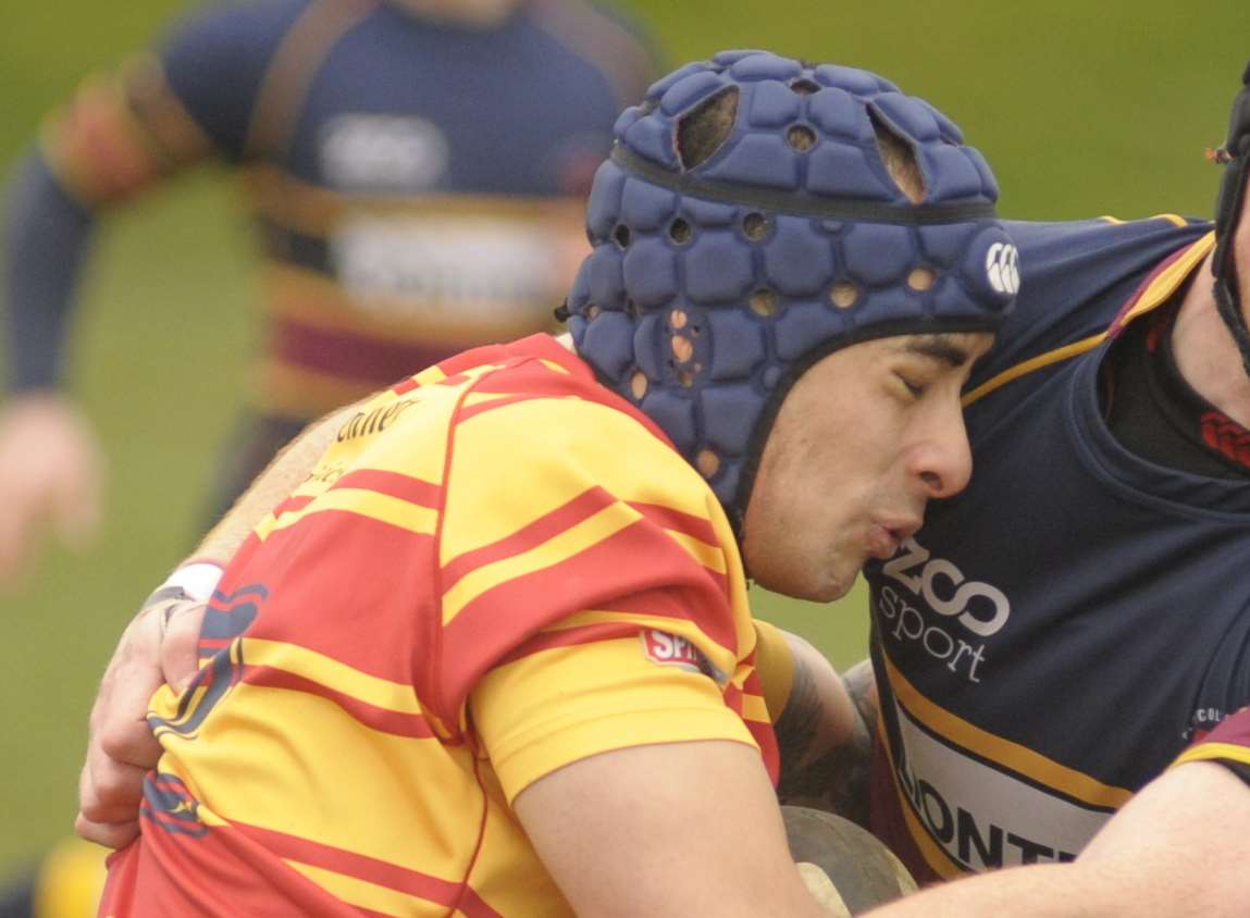 Leo Luia'ana in action for Medway Rugby Club