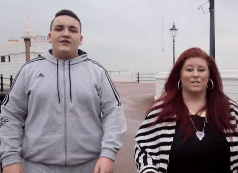 Owen Leach and Charlie James in the music video