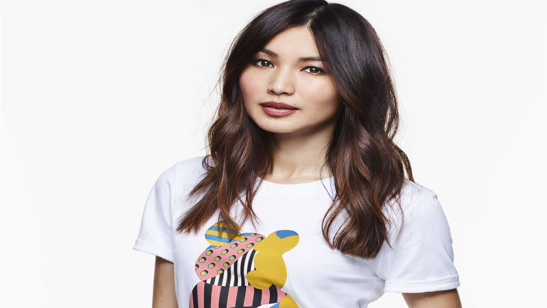 Gemma Chan helps launch Pudsey T-shirt campaign for this year's Children in Need. Picture: Sølve Sundsbø