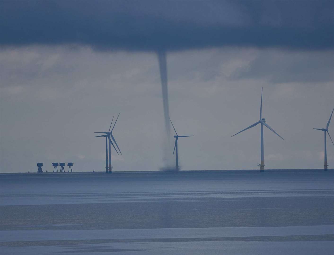 Despite multiple spottings this year, water spouts are still rare events. Picture: Andy Taylor