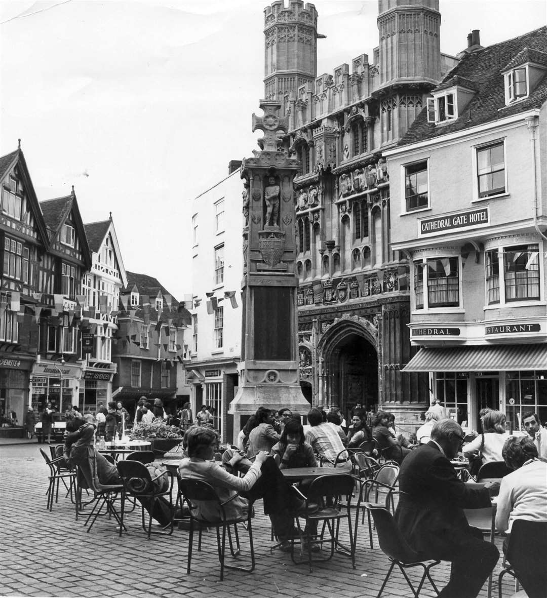 The Butter Market, Canterbury, in September 1975