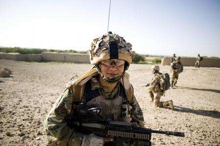 A soldier from 1RGR in Afghanistan. Picture: Sergeant Ian Forsyth RLC