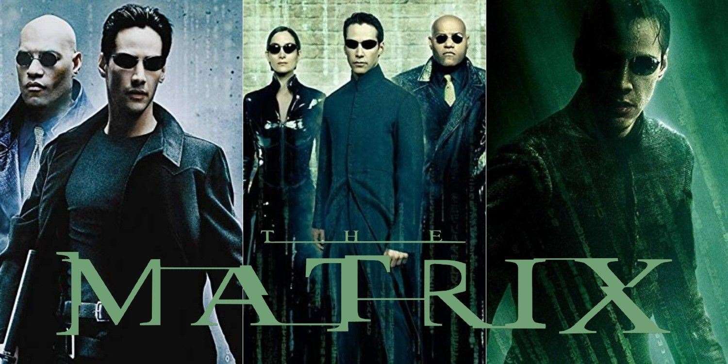 Advertising poster for sci-fi movie The Matrix