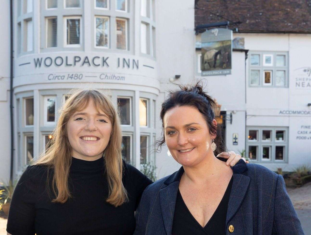 Sisters Leanne Cogger and Molly Thompson will be running the Woolpack Inn at Chilham