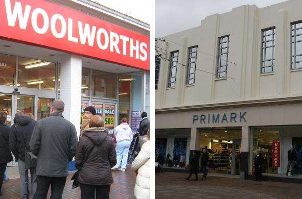 The Woolworths building in Chatham is now a Primark store