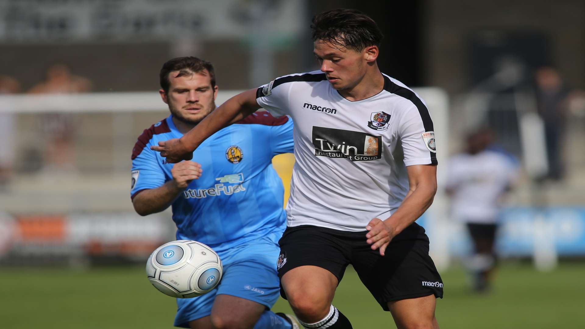 Alfie Pavey scored one of Dartford's four goals at Whitehawk on Tuesday Picture: John Westhrop
