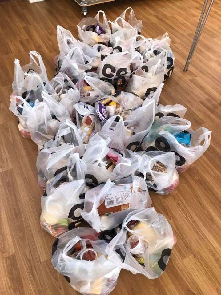 Some of the goods collected through Thank You NHS Packages.