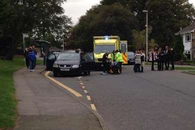 An 11-year-old boy was hurt in a crash at Cliffe Woods