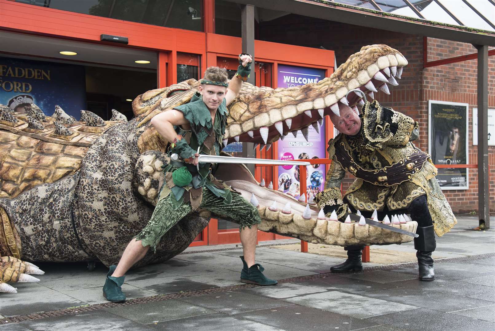 Peter Pan and Captain Hook do battle with Bill the Croc (17778022)
