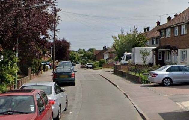 A woman was stabbed as she lay in bed at her home in Kirby Road, Dartford, last October. Picture: Google