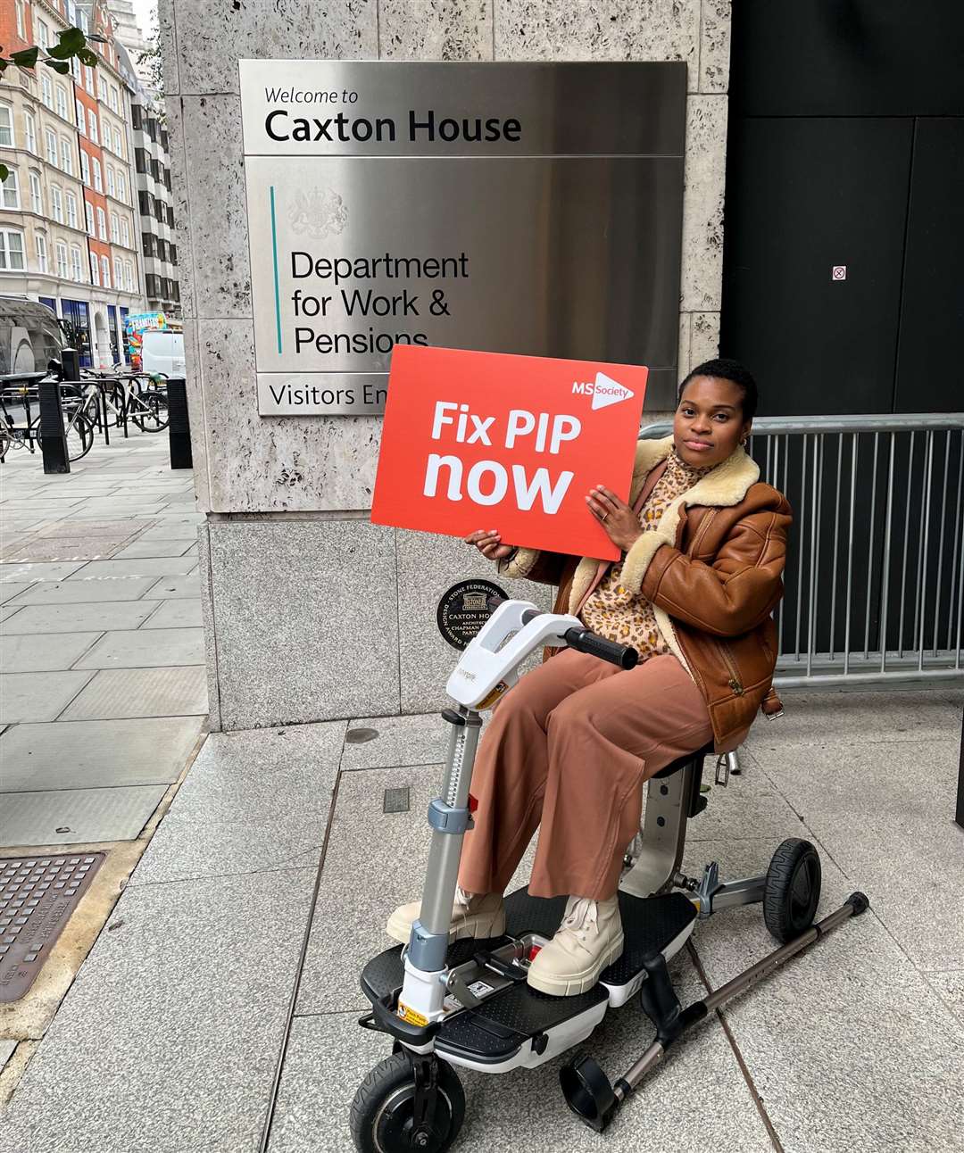Shereena Aitken-Grey attended a parliamentary event about the devastating impact the Personal Independence Payment (PIP) assessment process is having on people living with multiple sclerosis (MS).
