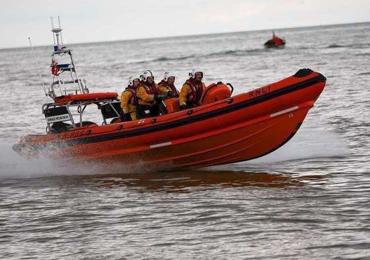 RNLI Sheerness rescued two people in the River Medway