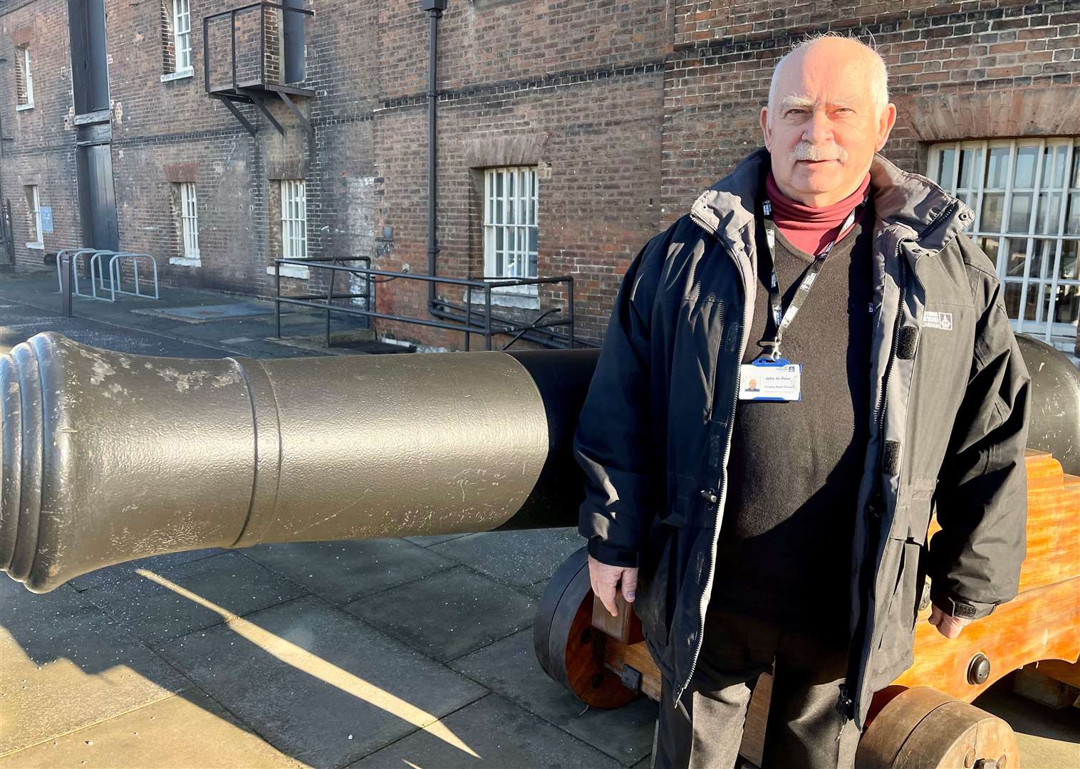 John De Rose former Shipwright and now volunteer at The Historic Dockyard Chatham