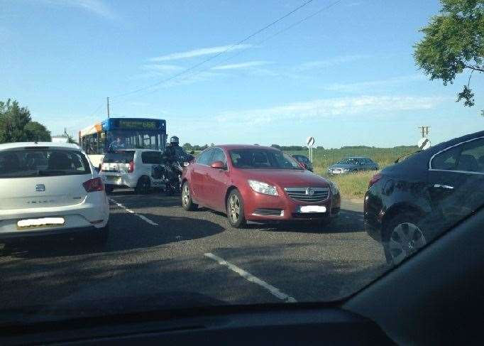 Traffic on the A251 is getting clogged up as a result of the nuisance parking. Stock pic