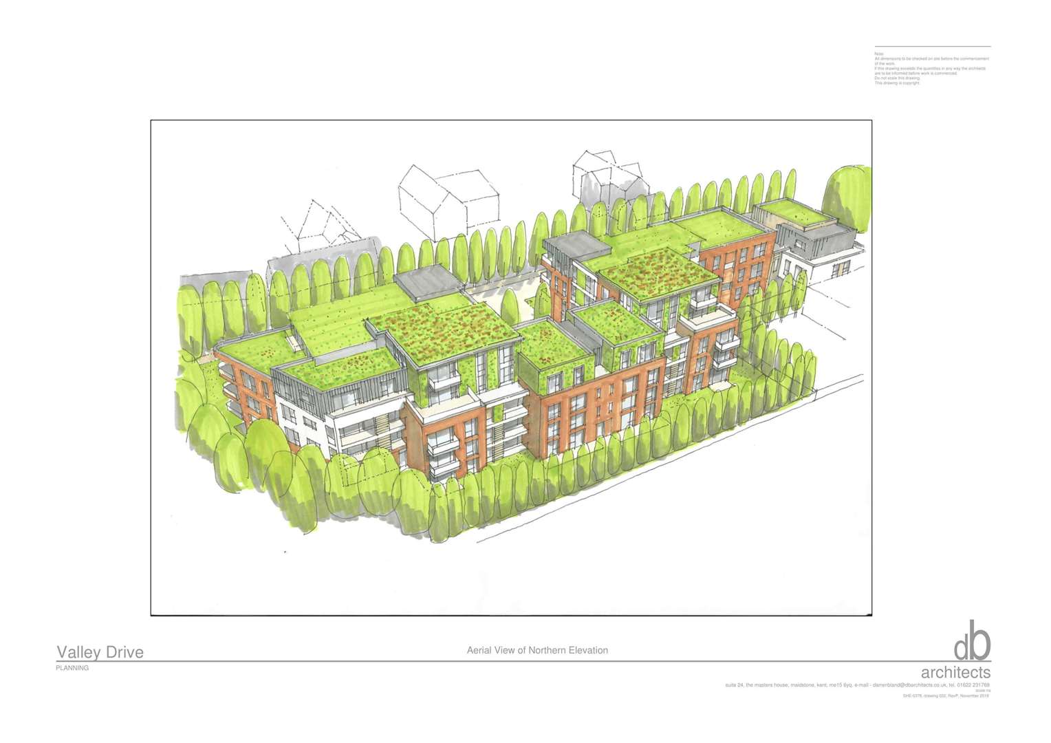 An artists impressions of how possible apartments would look at Cobham Lodge, in Valley Drive, Gravesend