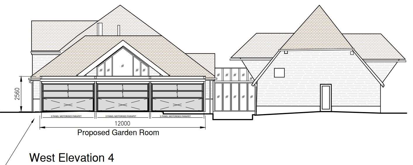 How the glass-fronted 'garden room' could look