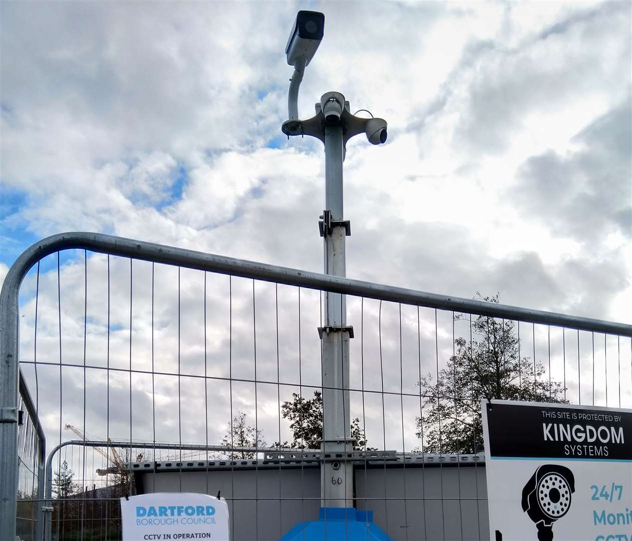 The camera is now back on Crossways Boulevard. Photo credit: Dartford council
