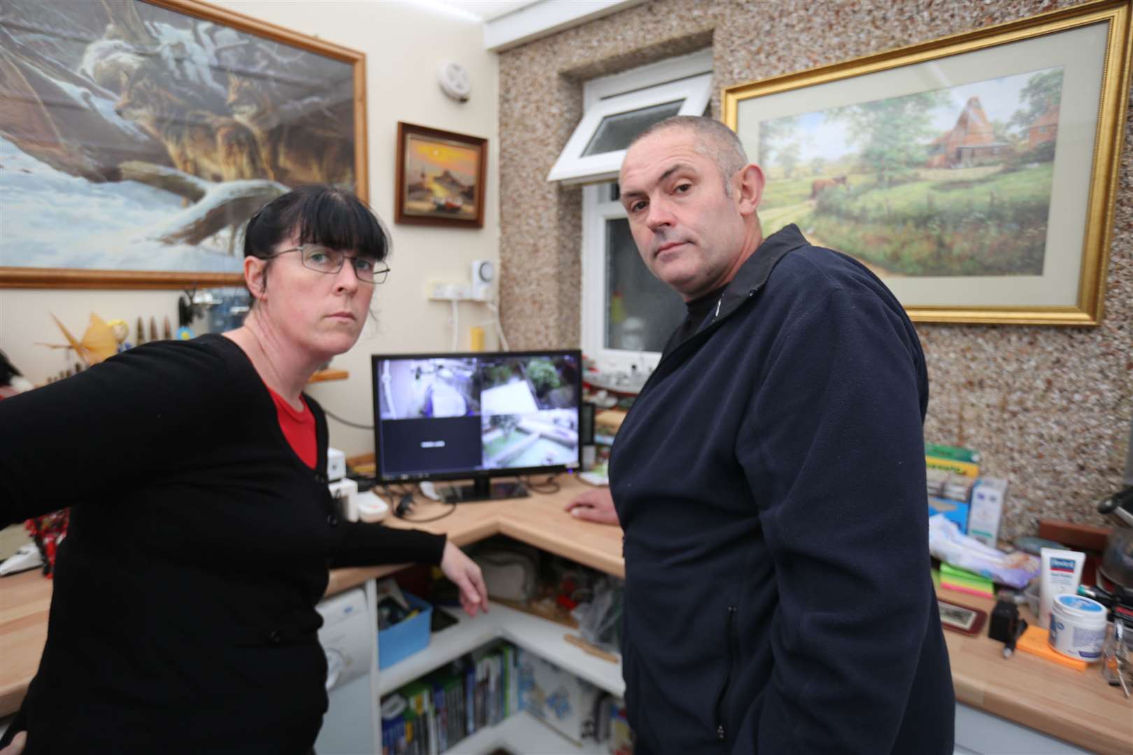 Elaine and Mark Burrows installed CCTV Picture: 5STAR