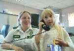 Little Shelley Towells with ambulance call taker Karen Andrews