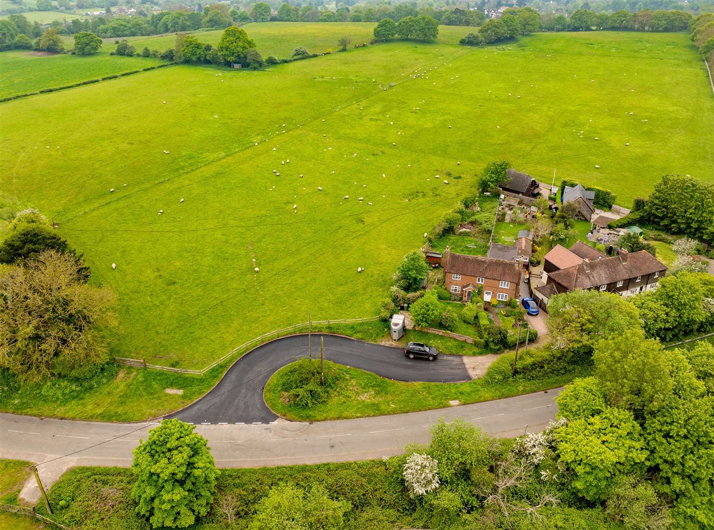 Bowyers Field Developments Limited is proposing to submit a planning application accompanied by an Environmental Statement for the development of a quarry to the west of Roughetts Road. Photo: Esprit Drone Services