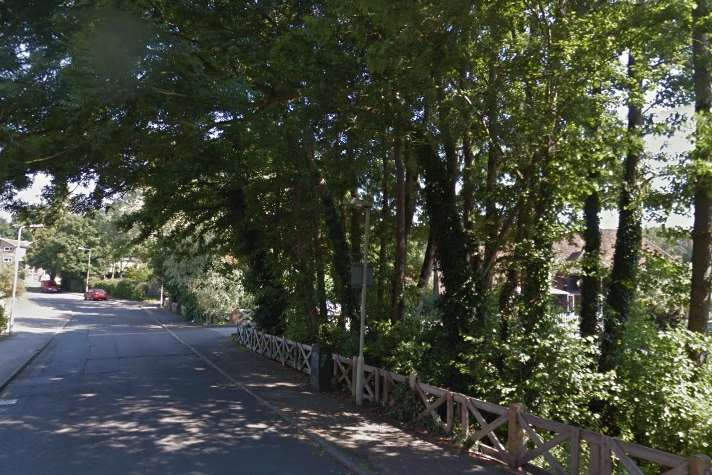 Police are investigating claims of a sex attack in Cemetery Lane, Kennington. Picture: Google Street View